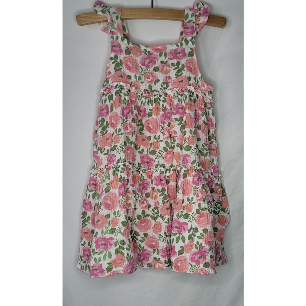 Madison Layne- Girl's Floral Prink Tank Dress- size 4T